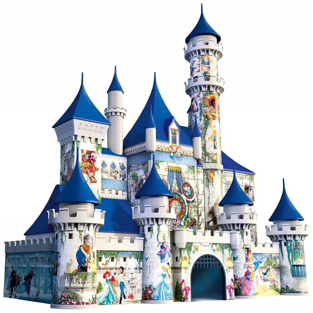 puzzle 3d disney, castillo, mickey mouse, cenicienta, rompecabezas 3d, comprar para niños
